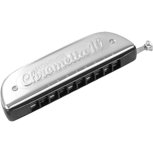 Hohner Chrometta 10 Chromatic Harmonica (Key of C Major) 253