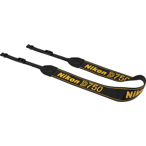 Nikon AN-DC14 Neck Strap for Nikon D750 DSLR Camera (Black)