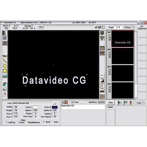 Datavideo CG-100-Studio Character Generator CG-100STUDIO K