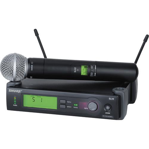 Shure SLX Series Wireless Microphone System SLX24/SM58-G5, Shure, SLX, Series, Wireless, Microphone, System, SLX24/SM58-G5,
