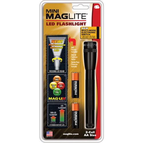 Maglite Mini Maglite 2AA LED Flashlight with Holster SP2201H