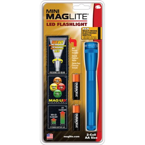 Maglite Mini Maglite 2AA LED Flashlight with Holster SP2201H