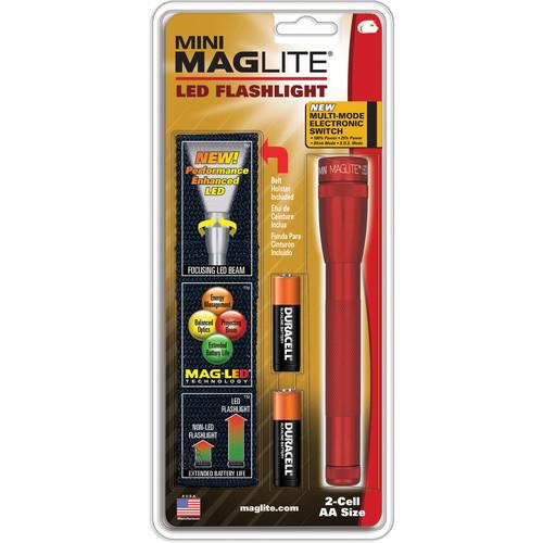 Maglite Mini Maglite 2AA LED Flashlight with Holster SP2201H