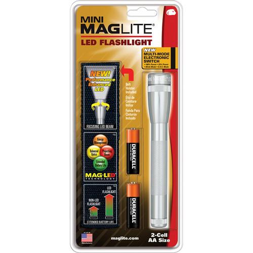 Maglite Mini Maglite 2AA LED Flashlight with Holster SP2201H