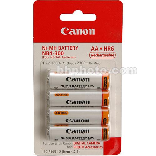 Canon NB4-300 AA NiMH Batteries (4-pack) 1171B002