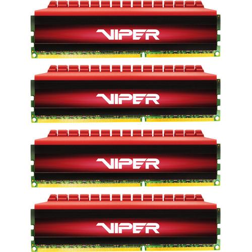 Patriot Viper 4 DDR4 PC4-24000 32GB (4 x 8GB) 3000 PV432G300C6QK, Patriot, Viper, 4, DDR4, PC4-24000, 32GB, 4, x, 8GB, 3000, PV432G300C6QK