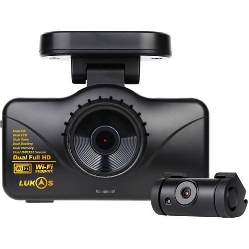 Lukas 1080p Wi-Fi Front and Rear Dash Camera with GPS LK-7950G