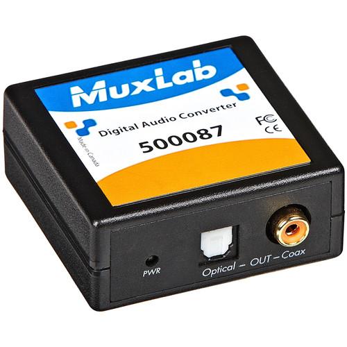 MuxLab 50087 Digital Audio Toslink Fiber Optic to/from 500087, MuxLab, 50087, Digital, Audio, Toslink, Fiber, Optic, to/from, 500087